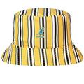 Kangol Double Pattern Reversible Bucket Hat Summer Sun (L (58-59 cm) - Yellow)