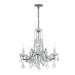 Crystorama Traditional Crystal 20 Inch 5 Light Mini Chandelier - 4576-CH-CL-MWP