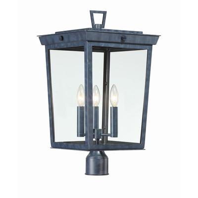 Crystorama Belmont 22 Inch Tall 3 Light Outdoor Post Lamp - BEL-A8069-GE