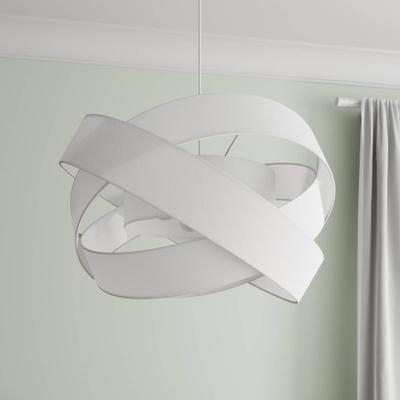 Hängelampe Simaria Lindby, dimmbar, weiß / opal, für Wohn- / Esszimmer, Textil / Stoff / Seide, Modern, Pendelleuchte Image