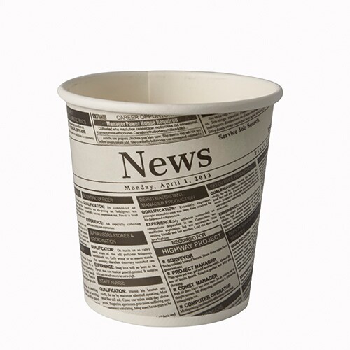 Starpak 500 Snackbecher, Pappe "To Go" rund 470 ml Ø 9,9 cm · 9,9 cm "sprint" Image