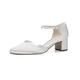 Rainbow Club Brautschuhe Stacy - Damen, Pumps, Ivory/Creme, Satin, Riemchen, Bequem gepolstert, Gr. 36,5 (UK 3,5)