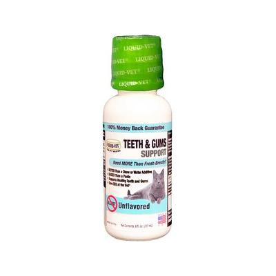 Liquid-Vet Teeth & Gums Support Allergy-friendly Unflavored Cat Supplement, 8-oz bottle