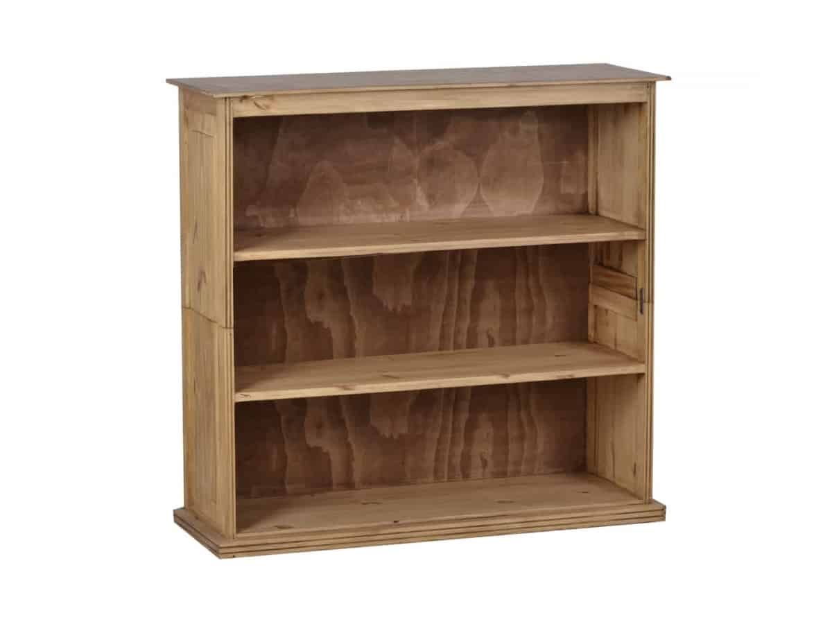 MiaMöbel Mexico Bücherregal Massivholz Pinie Landhaus Mexiko Möbel Mexikanisch