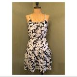 American Eagle Outfitters Dresses | American Eagle Floral Mini Dress Black White 0 | Color: Black/White | Size: 0