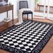 Black/White 72 x 0.25 in Area Rug - Fleur De Lis Living Brayton Hand-Hooked Wool Black/Ivory Area Rug Wool | 72 W x 0.25 D in | Wayfair