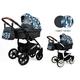 Stroller Pram Pushchair 3in1 2in1 Buggy Car seat Car seat Sports seat Optimum by ChillyKids Grey Moro 2in1 Without car seat