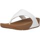 Fitflop Women's Lulu Toe Post - Leather Thong Sandals, White Urban White 024, 4 UK