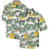 Men's Reyn Spooner Green Oakland Athletics Scenic Button-Up Shirt