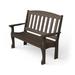 August Grove® Leeroy Plastic Garden Outdoor Bench in Gray/Brown | 39 H x 52 W x 24 D in | Wayfair D779618E621E40EF862AD1E71171B98E