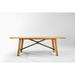 Winston Truss Rectangular 28.94" Outdoor Table Wood/Metal in Brown/White | 28.94 H x 84.25 W x 39.37 D in | Wayfair HQ13084