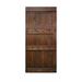Barn Door - Calhome Paneled Wood Painted Barn Door without Installation Hardware Kit Wood in Brown | 84 H x 30 W in | Wayfair DOOR-DIY-04-30B