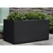 Campania International Sandal Fiberglass Planter Box Fiberglass in Black | 47.25 H x 17.75 W x 17.75 D in | Wayfair 94-805-13901