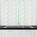 East Urban Home Doodle Funny Weather Sun Clouds Moon Rainbow Emojis Kitchen Curtain Polyester | 39 H x 55 W x 2.5 D in | Wayfair
