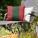 East Urban Home Minnesota Hockey Indoor/Outdoor Striped Throw Pillow Polyester/Polyfill blend in Red/Green | 18 H x 18 W x 9.5 D in | Wayfair