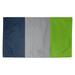 White 24 x 0.25 in Area Rug - East Urban Home Striped Blue/Gray/Green Area Rug Polyester | 24 W x 0.25 D in | Wayfair