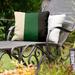East Urban Home Milwaukee Basketball Indoor/Outdoor Striped Throw Pillow Polyester in Green/White/Black | 16 H x 16 W x 3 D in | Wayfair