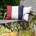 East Urban Home St Louis Baseball Indoor/Outdoor Striped Throw Pillow Polyester/Polyfill blend in Red/Blue/White | 18 H x 18 W x 4 D in | Wayfair