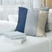 East Urban Home Seattle Baseball Linen Striped Pillow Cover Linen in Gray/Blue/White | 14 H x 14 W x 1 D in | Wayfair