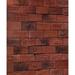 Faceables Fabrica London Corners 6" x 15" Cement Subway Tile Cement in Black/Red | 15 H x 6 W x 1 D in | Wayfair 7009-C
