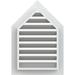 Ekena Millwork Peaked Top Gable Vent Functional, PVC Gable Vent w/1" x 4" Flat Trim Frame | 21" H x 21" W x 3" D | Wayfair GVPPE16X1601FUN-05