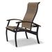 Red Barrel Studio® Hinch Patio Dining Chair Sling in Black | 39 H x 28.5 W x 30 D in | Wayfair B7976127C6F344C2B1A3523EB7B71FFA