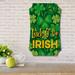 The Holiday Aisle® Luck O' the Irish Wood Scalloped Wood in Brown | 12 H x 7 W x 0.75 D in | Wayfair CA7CCE2B16104C8E9F32A761512DA670