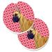 The Holiday Aisle® Hearts Love Car Coaster Ceramic | 2.5 H x 0.25 D in | Wayfair 4A4DD7CC718F4E688709399107FB20A5