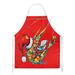 The Holiday Aisle® Happy Holidays Shrimp Apron, Nylon in Red | 27 W in | Wayfair 81A3B081D3494B9882CFE971BC695E41