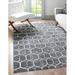 White 60 x 0.5 in Area Rug - George Oliver Jabrayah Power Loom Gray/Ivory Rug Polyester | 60 W x 0.5 D in | Wayfair