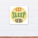 Harriet Bee Streep Eat Sleep Play Ball Canvas Art Canvas in Yellow | 16 H x 16 W x 1.25 D in | Wayfair 33DFD1F6D13045438D3787231FB710D9