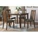 Red Barrel Studio® 5 Piece Dining Set Wood/Upholstered in Brown | 30 H in | Wayfair E446F70711D04110BF6521DE2465E7E6