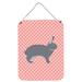 Union Rustic Giant Chinchilla Rabbit Hanging Prints Wall Décor Metal in Pink | 12 H x 16 W x 0.03 D in | Wayfair FE908F12938D4781AFA51A3BCA152DEA