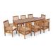 Breakwater Bay Daliah Rectangular 8 - Person 62.25" Long Outdoor Dining Set w/ Cushions Wood in Brown/Gray/White | 30 H x 62.25 W x 34 D in | Wayfair
