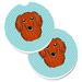 Red Barrel Studio® Retriever Car Coaster Ceramic in Blue | 2.5 H x 0.25 D in | Wayfair 822FB01238EA4A69B9768AB2C7150653