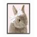 Harriet Bee 'Bunny Pink Bow Animal Drawing' by Daphne Polselli - Painting Print Wood in Brown | 20 H x 16 W x 1.5 D in | Wayfair