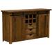 Loon Peak® Hilbert 62" Wide 3 Drawer Oak Wood Sideboard Wood in Brown | 37 H x 62 W x 20 D in | Wayfair 393096FF4E2042089E2CBEA2C7B35E41