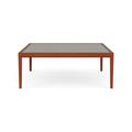 Lesro Brooklyn Solid Wood Coffee Table Wood/Metal in Red/Brown | 16 H x 40 W x 20 D in | Wayfair BK0840.WCH.TST