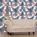 Bay Isle Home™ Flamingos, Exotic Birds 10' L x 24" W Peel & Stick Wallpaper Roll Vinyl in Gray | 24 W in | Wayfair 8A16A89AEEF34EE9B6EEFFFAEE7B393E