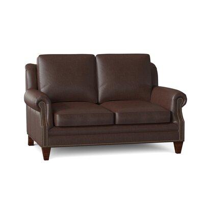 Thurman 63 Genuine Leather Rolled Arm, Lane Leather Loveseat