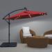 Latitude Run® Auzair 9' 9" x 9' 9" Lighted Umbrella Metal in Red | 81.6 H in | Wayfair C39594D700AB41B5820745BAE1390B77