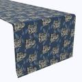 World Menagerie Hedya Geometric Table Runner Polyester in Blue/Gray | 12 D in | Wayfair 56119CDB63AF43DEA17F237B9ADA6E33