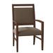 Fairfield Chair Preston King Louis Back Arm Chair Wood/Upholstered/Fabric in Brown | 38 H x 23.5 W x 23.5 D in | Wayfair 8700-04_ 8794 17_ Walnut