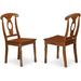 August Grove® Pillsbury Solid Wood Queen Anne Back Side Chair in Saddle Brown Wood in Brown/Red | 38 H x 18 W x 21 D in | Wayfair AGTG6463 44326645