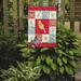 Caroline's Treasures French Curly Canary Swedish Love 2-Sided Polyester 15 x 12 in. Garden Flag in Brown/Red | 15 H x 11.5 W in | Wayfair CK5502GF