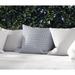 Gracie Oaks Nuha Cotton Indoor/Outdoor Geometric Pillow Eco-Fill/Polyester in Gray/Blue | 16 H x 16 W x 4 D in | Wayfair