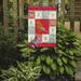 Caroline's Treasures Norwich Canary Swedish Love 2-Sided Polyester 15 x 12 in. Garden Flag in Brown/Red | 15 H x 11.5 W in | Wayfair CK5506GF