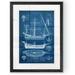 Longshore Tides 'Antique Ship print I' by Paul Cezanne - Picture Frame Painting Print Paper in Blue | 30 H x 22 W x 1.25 D in | Wayfair