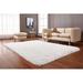 White 84 x 60 x 2 in Area Rug - Everly Quinn Mcnulty Handmade Tufted Cotton Area Rug Polyester | 84 H x 60 W x 2 D in | Wayfair