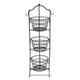 Red Barrel Studio® 3-Tier Removable Tilted Metal/Wire Basket Metal in Black | 49.2 H x 13.12 W x 12.62 D in | Wayfair